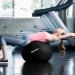 HBselect Exercise Ball Chair + Anti-Slip Base & Resistance Bands | 65cm Black Swiss Gym Ball for Yoga Pilates Pregnancy | Anti-Burst & Extra Thick - Buy Online on GoSupps.com