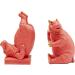 Kare Design Pink Hippo Bookends (Set of 2) - 26x19x14cm & 25.7x18.5x13.5cm - Stylish Decorative Book Holders for Home & Office - Buy Online on GoSupps.com