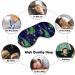Peacock Design Sleep Mask | Adjustable Strap Eye Cover for Men and Women | Blocks Light for Restful Sleep and Travel - Buy Online on GoSupps.com