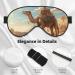 BREAUX Desert Sand Camel Print Double Sided Eye Mask | Blackout Sleep Mask for Women & Men - Ultimate All-Night Comfort - Buy Online on GoSupps.com