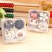 Owlkay Lentil & Contact Lens Storage Container Set - Mini Flower Box for Travel & Glasses Accessories - Buy Online on GoSupps.com