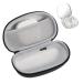 Moko 2 in 1 glasses case & contact lens container portable travel contact lens container set with mirror tweezer remover remover mains pocket light glasses case for women and men black + white black & white