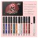 12pcs Matte Liquid Lipstick with Lip Plumper Makeup Sets - Halloween Cosplay Lip Gloss Set - Buy Online on GoSupps.com