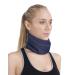 Neck Brace Cervical Collar for Sleeping - Relief Neck Pain and Neck Support Soft Foam Wraps Keep Vertebrae Stable and Aligned for Relief of Cervical Spine Pressure for Women & Men (Blue-M Size) M Size Blue
