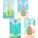Kids U-Shaped Silicone Toothbrush Set - Cute Pig Handle - 2 Pack, 360 Whole Mouth Cleaning - Toddlers Ages 2-6 Years - 4 Color Dinosaur Design - Buy Online on GoSupps.com