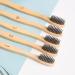 HiTuYi Bamboo Toothbrush (10 Pack) | Eco-Friendly Natural Toothbrushes for Adults with Travel Case, Charcoal Dental Floss | BPA-Free & Biodegradable - Buy Online on GoSupps.com