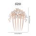 inSowni Luxury Glitter Jeweled Hair Combs - 6 Pack Gold Metal Hair Accessories for Women and Girls - Buy Online on GoSupps.com