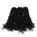 3 packs 20 inch eunice hair 22 roots/pack curly faux Locs crochet hair dreadlocks hair braid hair Goddess synthetic hair (20 inches 4)