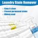 Laundry Stain Remover Clothes Oil Stain Remover Active Enzyme Clothing Stain Remover Active Enzyme Laundry Stain Remover Stubborn Stains Cleaner (White) - Buy Online on GoSupps.com