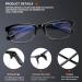 NORPERWIS 6PCS Blue Light Blocking Reading Glasses for Men & Women - Half Frame Spring Hinge Mixed Colors 1.5x Magnification - Buy Online on GoSupps.com