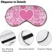 Soft Adjustable Sleep Mask | Comfortable Eye Cover for Travel & Relaxation - Love Heart Design for Men & Women - Buy Online on GoSupps.com