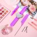 7-Piece Hair Braiding Tools Set with Magnetic Pin Wristband and Stainless Steel Combs - Purple - Buy Online on GoSupps.com