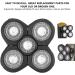 Electric Shaver Replacement Electric Shaver Balde High Grade Material Daily Personal Cleaning for Daily Supplies (Spare 5 Heads) - Buy Online on GoSupps.com