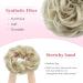 Premium Ash Blonde to White Blonde Synthetic Hair Extensions - Tess Hair Part with Rubber Band (55g) for Large Buns - Perfect Hair Tie for Women & Girls - Buy Online on GoSupps.com