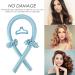 No Heat Curling Irons Curling Irons Curling Irons Sleeping Soft Hair Band Curling Irons Simple Curling Irons with Hair Loops Blue  - Buy Online on GoSupps.com