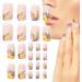 Press On Nails Flower Nails Long Lasting Artificial Fake Nails Detachable Full False Nails for Women - Buy Online on GoSupps.com