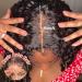 16 180% Density Kinky Curly Lace Front Wig - HD Transparent Lace, Natural Pre Plucked - 16 Inch Natural Black Color - Buy Online on GoSupps.com