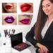 Makeup set including: a collection of 15 professional lipsticks richly pigmented matte and glossy finishes creamy texture in Lar colors - Buy Online on GoSupps.com
