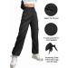 LOLOCCI Women's High Waisted Cargo Pants, 6 Pocket Streetwear Tactical Pants - Black, Medium - Buy Online on GoSupps.com