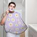 Flower Daisy Beard Bib - Purple Hair Catcher & Grooming Cloth for Easy Shaving | Perfect Gifts for Men - Buy Online on GoSupps.com