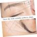 FOMIYES 3pcs Positioning Supplies Disposable Tool Home Stencil Makeup Nose Guide Ink Eyebrow Ultra- - Buy Online on GoSupps.com