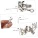 EXCEART 20 Pcs DIY alloy accessories metal trim keychain bracelet lover charm bird charms pendants Delicate 4.5x2.3cm Silver - Buy Online on GoSupps.com