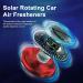 Red Rotating Solar Aromatherapy Essential Oil Diffuser - Car Air Freshener & Essential Oil Diffuser | Perfect Gift for Automobile Essentials - Buy Online on GoSupps.com