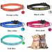 Personalized Cat Neck Bands with Bell - Custom Safety Buckle & Embroidered ID Name (Blue) | International Shipping Available - Buy Online on GoSupps.com