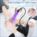 AORAEM 3-in-1 Nail Lamp Kit | LED Nail Dryer with Portable Gooseneck | Quick Dry Flash Curing Light for Gel Nails | Includes Clear Nail Tips, Clip, and File | Poly Nail Extension Tools | Arts - BB-Black - Buy Online on GoSupps.com