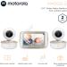 Motorola VM50G Video Baby Monitor with 2 Cameras | 1000ft Range | 2.4 GHz Wireless | 5 Split Screen | Two-Way Audio | Remote Pan Tilt Zoom | Room Temperature Sensor | Lullabies | Night Vision - Buy Online on GoSupps.com