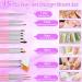 41 Pcs Nail Art Brushes Set | Double Ended Nail Art Pen, Dotting Tools, Dust Brush, Gel Polish & Liner Design Brush for DIY Manicure & Professional Salon Use - Buy Online on GoSupps.com