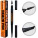 Beard Pen Filler - Jet Black 1 Pack - Barber Styling Grooming Pencil with Brush - Waterproof Proof  Sweat Proof  Long Lasting Solution  Natural Finish - Cover Facial Hair and Scalp Patches Like a Pro Jet Black 1 Count (P...