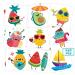 240 Pcs Summer Fruit Temporary Tattoos for Kids  Safety Waterproof Bulk Tattoos Stickers  Hawaiian Themed Tattoos Toys  Best Choice for Summer Party and Goody Bag Stuffers  60 Different Designs Pineapple Watermelon Cocon...