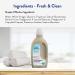 Buy Clean People All Natural Liquid Fabric Softener - Eco-Friendly Plant-Based Vegan Laundry Softener for 74 Loads - Fresh & Clean Scent - Buy Online on GoSupps.com