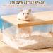 Buy Homury Transparent Sand Bathroom for Hamsters - Sand Bath Container with Ladder Natural Wood Cover & Shovel | Ideal Hamster Bathing Solution - Buy Online on GoSupps.com