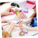 FOMIYES 6 Pcs Colorful Crystal Cup Liquid Storage Containers Glass Bowls Colored Glass Color Run Powder Nail Tips for Acrylic Nails Professional Petri Dish Glass Dappen Dish for Monomer - Buy Online on GoSupps.com
