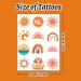 Sun Temporary Tattoos for First Trip Around the Sun Party - 16 Sheets (192 PCS) - Buy Online on GoSupps.com