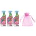 Flash Sparkling Home Spray Wipe Hinched Antibacterial Multi-Surface Cleaner 800ml Wild Berries Scent 3Pk + Our Gift for You: Organza Bag Size: 9x7x0.1cm