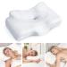 Osteo Cervical Pillow for Neck Pain Relief, Hollow Design Odorless Memory Foam Pillows with Cooling Case, Adjustable Orthopedic Bed Pillow for Sleeping, Contour Support for Side Back Stomach Sleepers Queen(25.5*16.5*5.2/4.