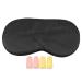 3D Memory Cotton Blackout Sleep Eyeshade Block Light Eye Cover Shade Sleep Mask for Side Sleeper Sleeping Eye Patch Night Blindfold for Men Women(Black)