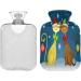 Cartoon Christmas Cats Hot Water Bottle | Soft Fleece Cover | 2L Warm Compress for Pain Relief - Buy Online on GoSupps.com