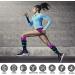 Buy Actinput 4 Pairs Compression Stockings for Men & Women - Colorful Support Socks for Sports Travel Cycling & More (Black S-M) - Buy Online on GoSupps.com