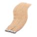Tape In Hair Extensions #18 Nature Ashblond - 40 cm | 50 Bricks of 100% Remy Real Hair | Adhesive Tape Tressen by Novon Hair Extensions - Buy Online on GoSupps.com