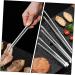 Alipis 3pcs Stainless Steel Barbecue Tongs Small Food Clips Barbecue Supplies Steak Buffet - Buy Online on GoSupps.com