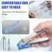 Dr. MODE Easy Grip 360 Rotary Toenail Clippers for Men Seniors - Ultra Sharp Stainless Steel Nail Cutters with Long Handle and Nail File - Buy Online on GoSupps.com