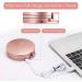 B Beauty Planet 20X Magnifying Mirror with Light - Portable Travel Makeup Mirror with Rechargeable LED Ring Light - 4inches Rose Gold - Buy Online on GoSupps.com