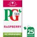 PG tips Raspberry Infusion 25 Enveloped Bags Pack of 6 & Peppermint Herbal Tea 25 Enveloped Bags Pack of 6 - Buy Online on GoSupps.com
