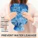Oarencol Hot Water Bottle with Soft Cover - Ideal for Hot & Cold Compresses | Blue White Gold - Buy Online on GoSupps.com