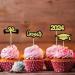 2024 Graduation Decorations Cake Toppers Set of 12 Gold Black Glitter Congrats Grad 2024 Cupcake Toppers Grad Caps & Diploma Cake Toppers 2024 Graduation Party Cake Decorations Supplies - Buy Online on GoSupps.com