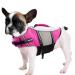 Cit toile life jacket for small dogs with a handle adjustable life jackets dog for chihuahua dackel Bulldogge Dog Life Jacket with good buoyancy light and safe for water sports pink s pink s